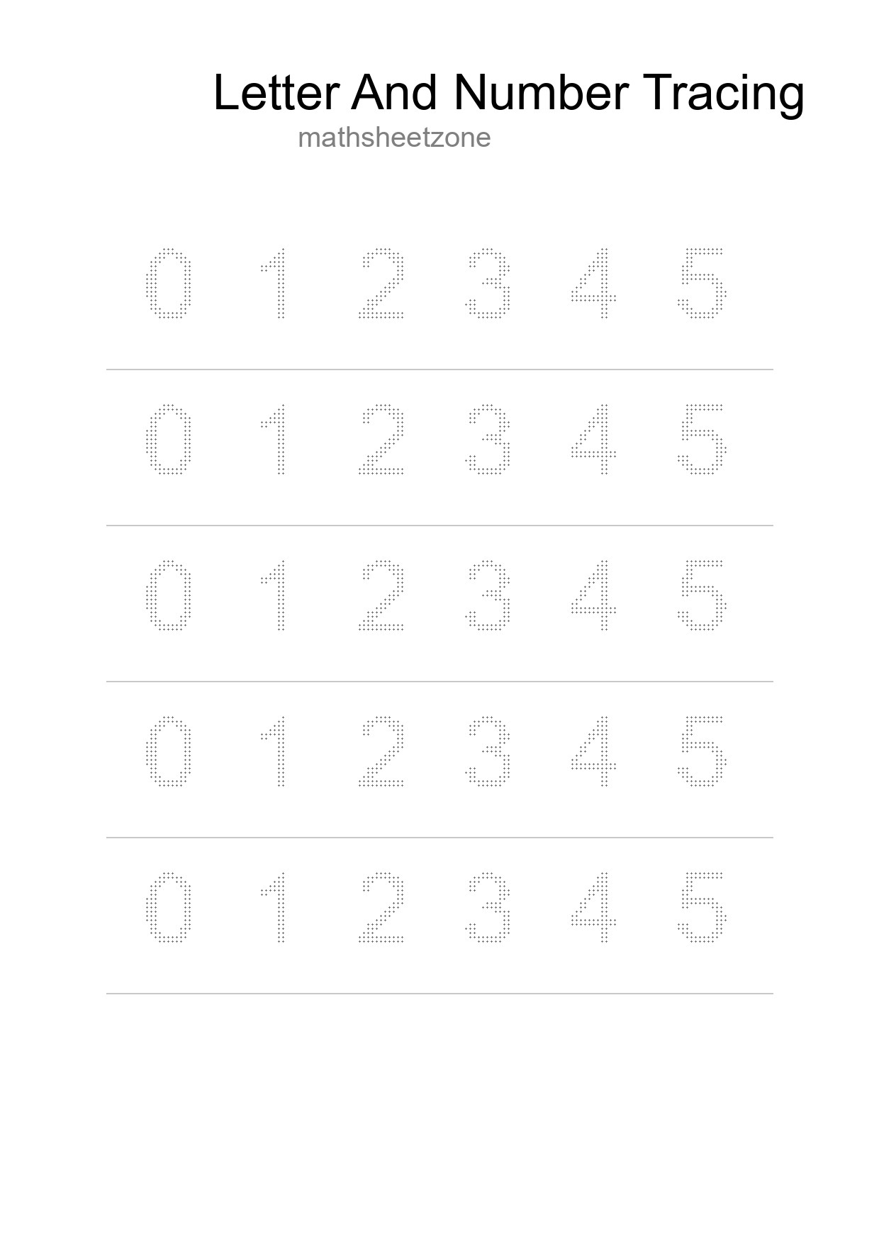 Printable Tracing Worksheet For Kids - Part 54